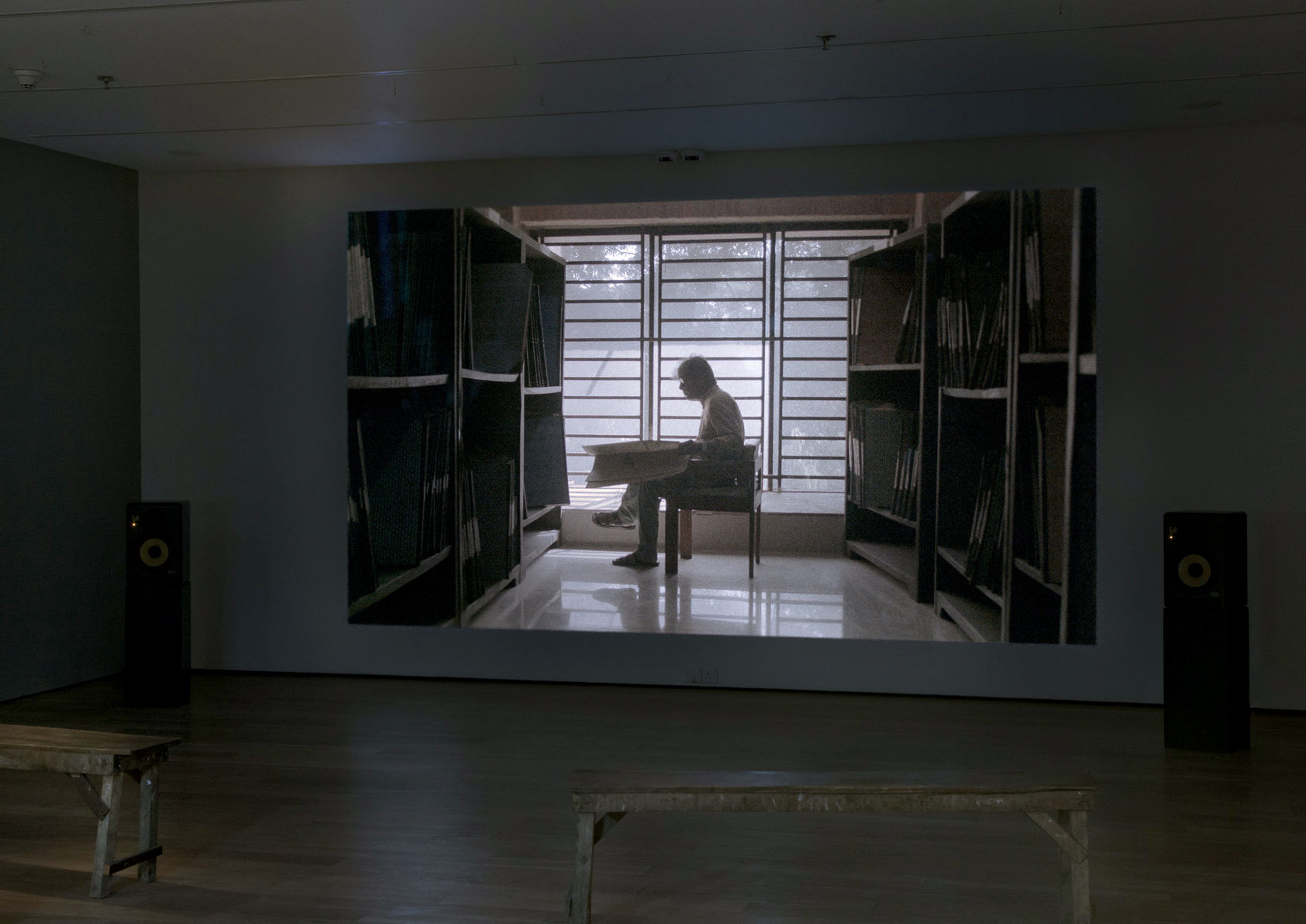 Projection and benches for Memoirs of Saturn