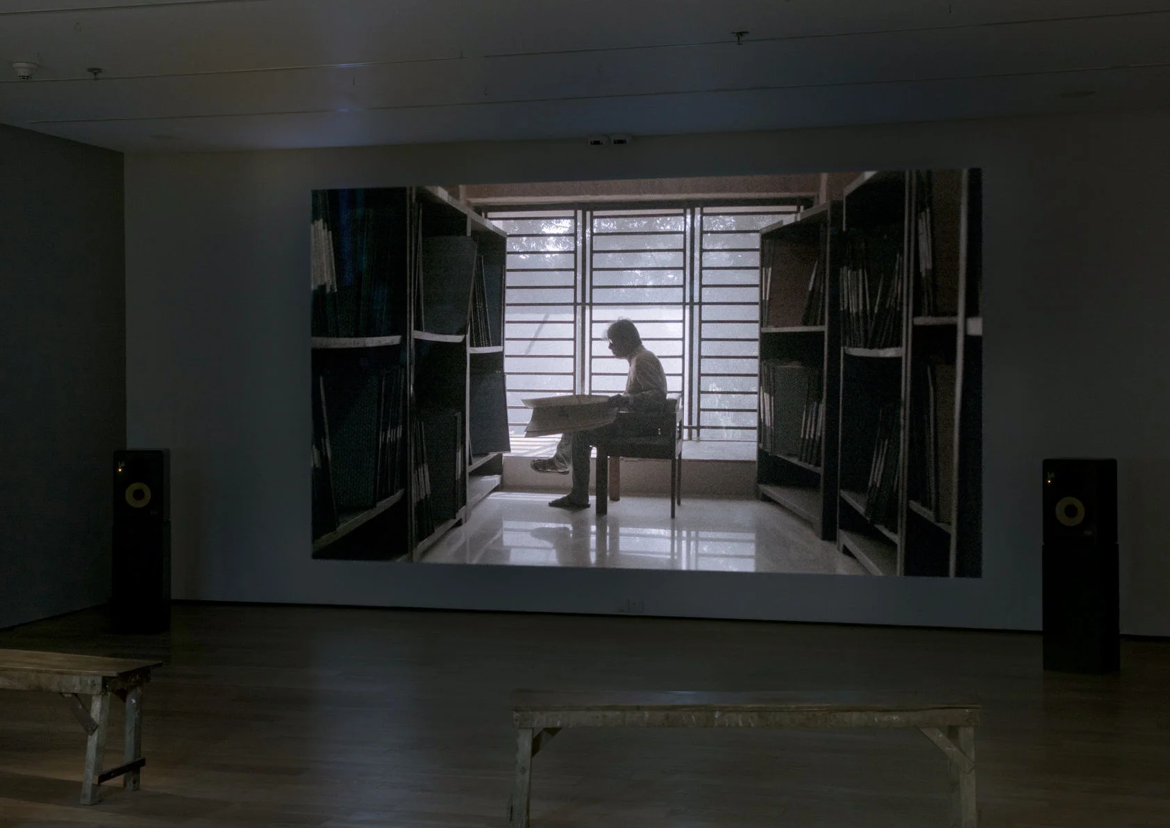 Projection and benches for Memoirs of Saturn