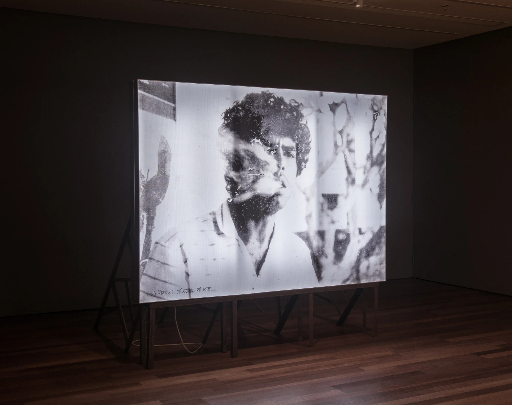 Double-sided illuminated portrait lightbox
