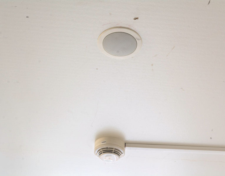 Ceiling-mounted radio speaker