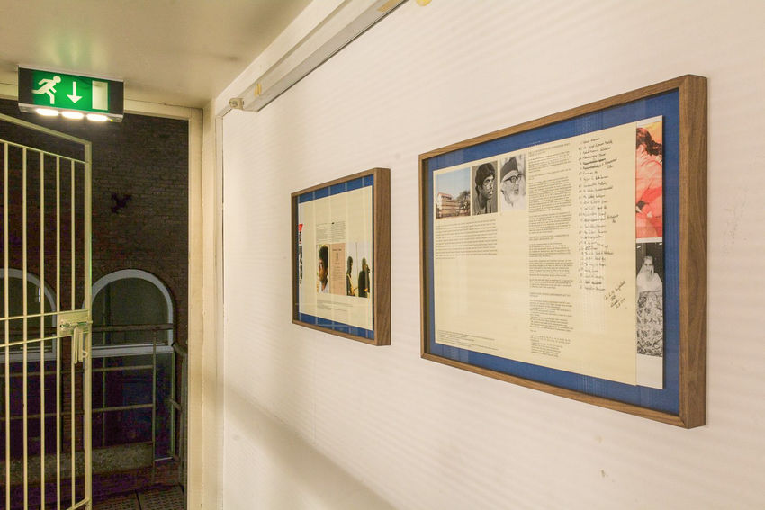 Two framed combine works