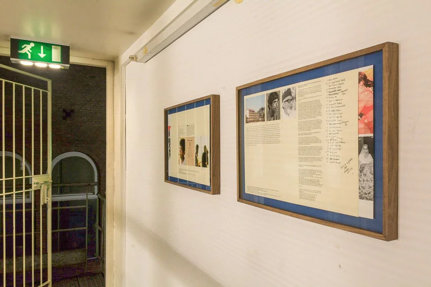 Two framed combine works