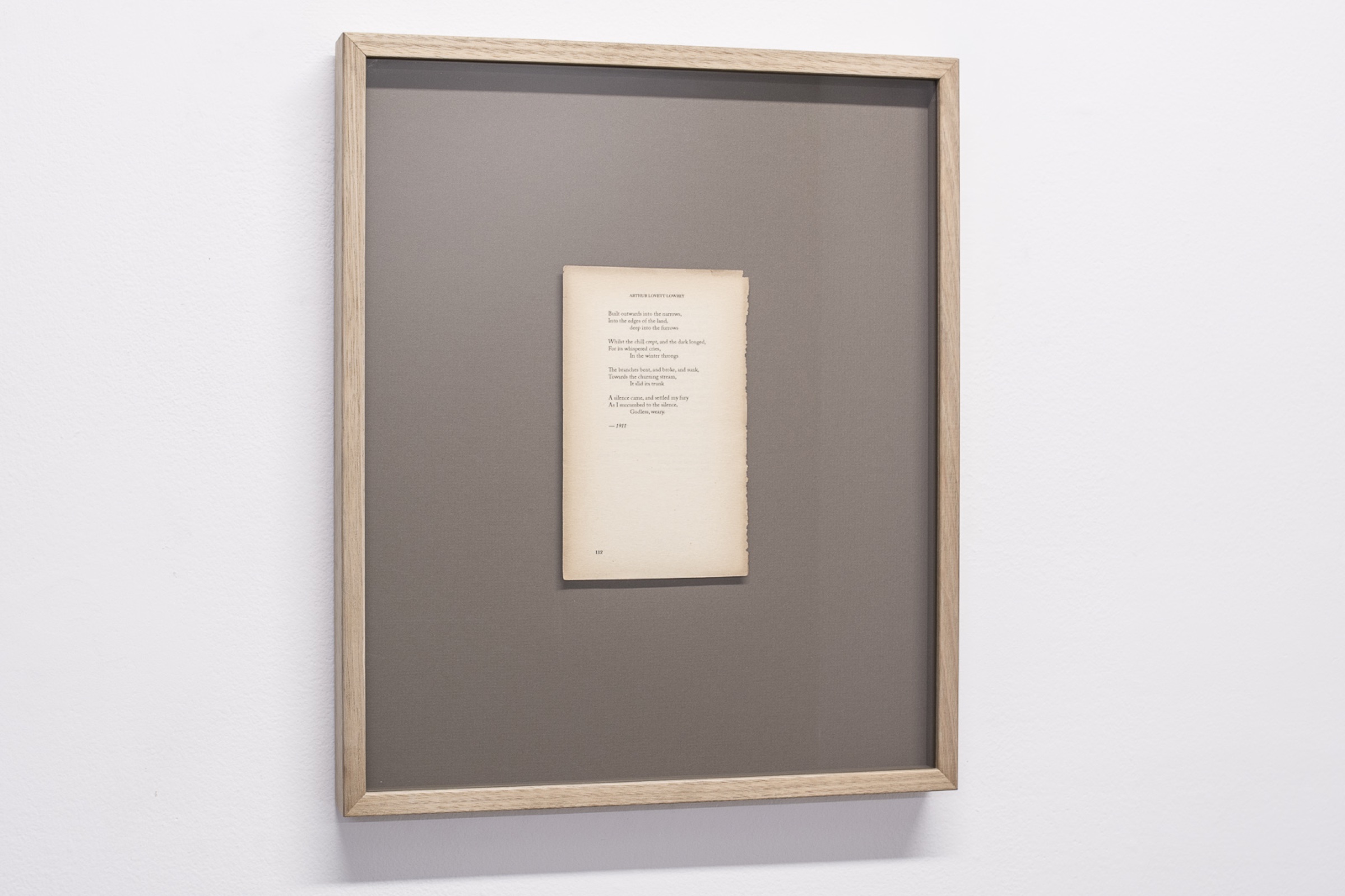 Framed fictional criticism on reclaimed paper