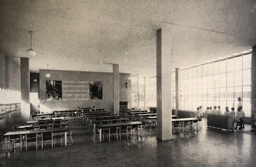 Colour archival photograph of the Asilo Sant’Elia