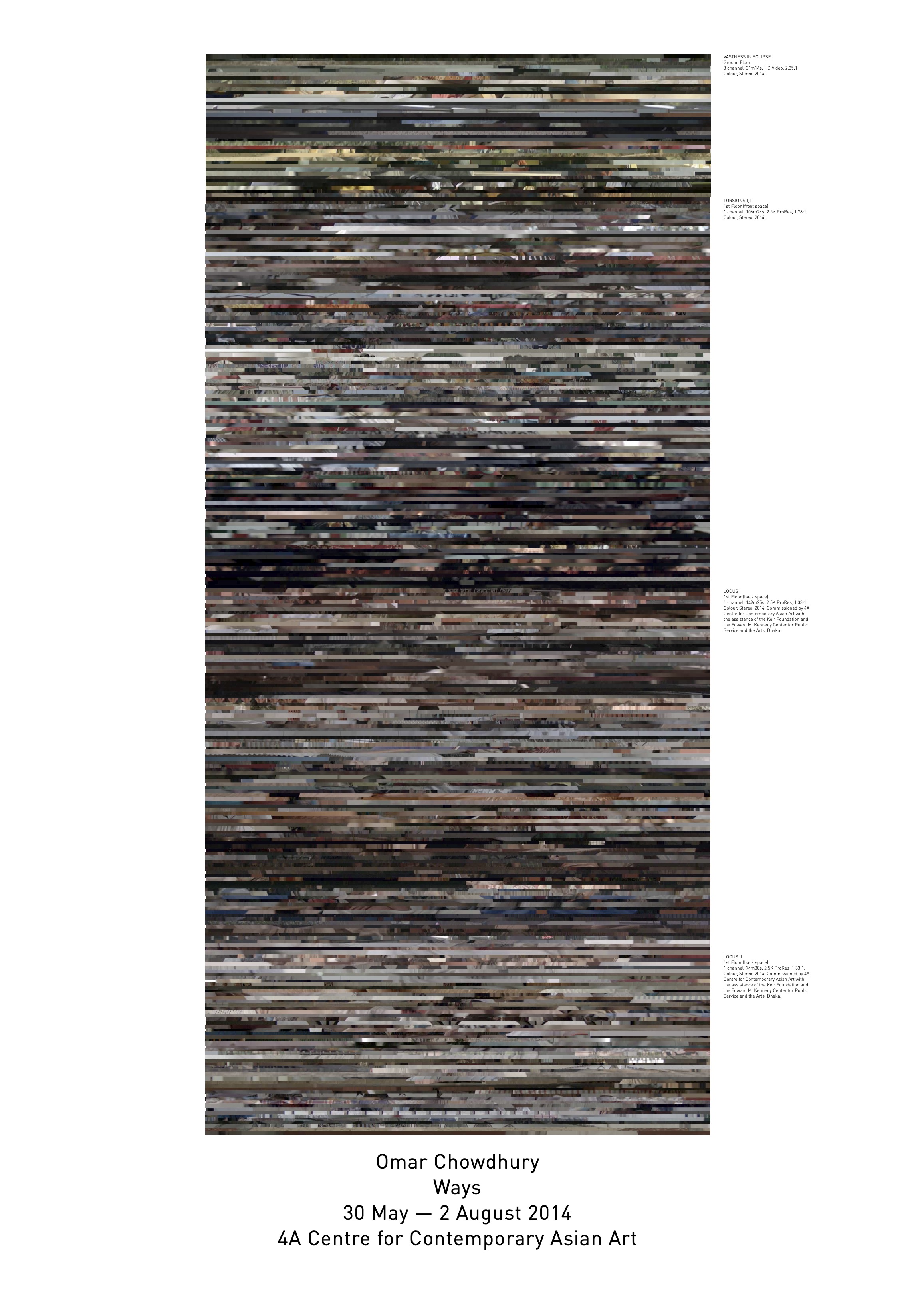 Poster for Ways featuring works from the exhibition and the title An Index of the Divine