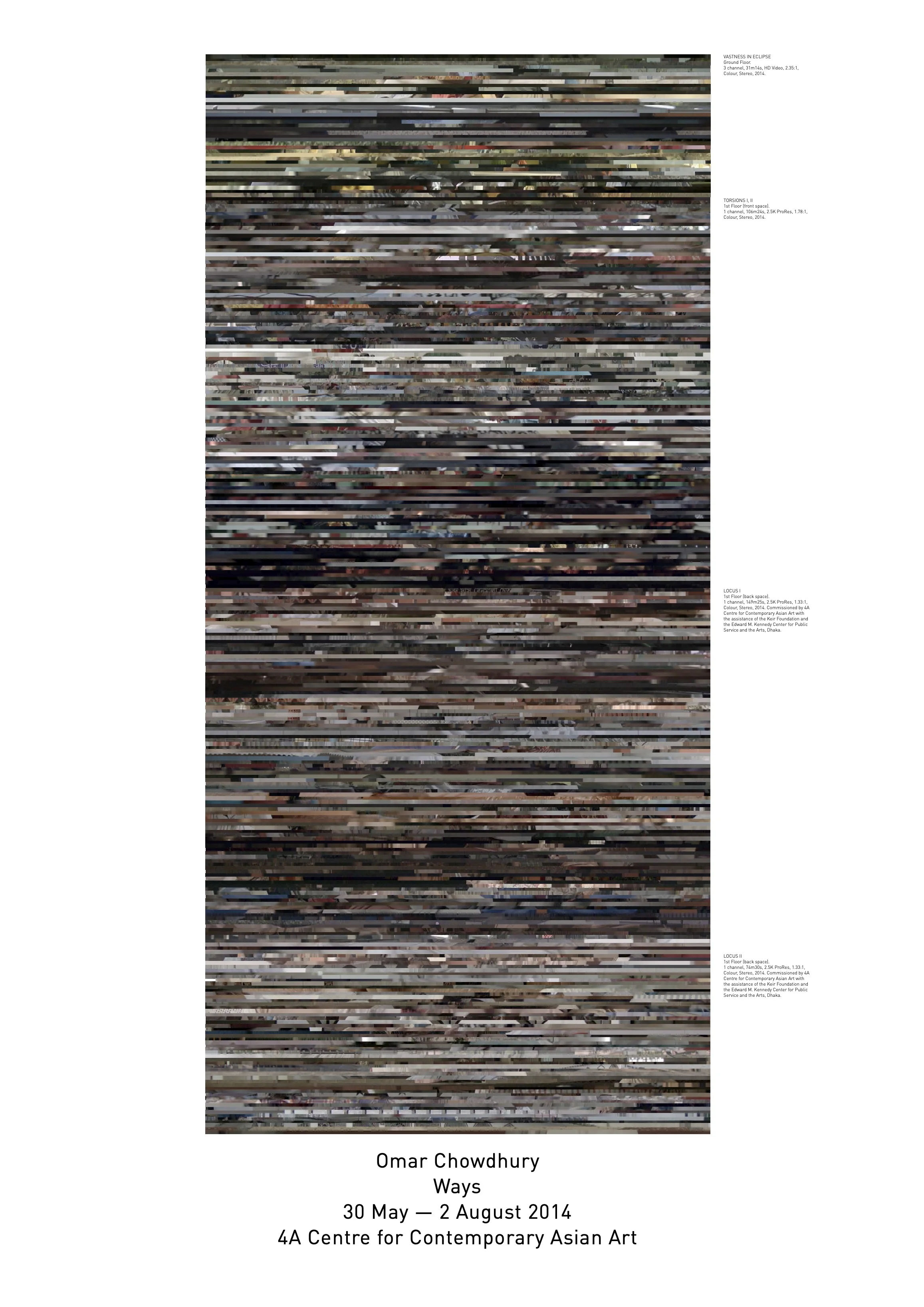 Poster for Ways featuring works from the exhibition and the title An Index of the Divine